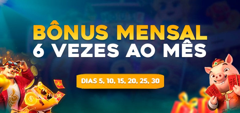 Banner promocional da SSSGame sobre bônus mensal.